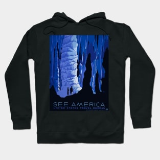"See America" - Cave Travel Poster Hoodie